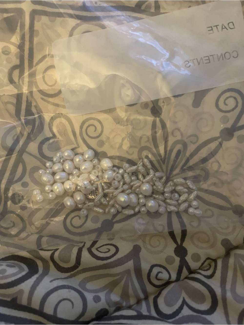Broken Real Pearls. From 2 bracelets and 1 necklace.